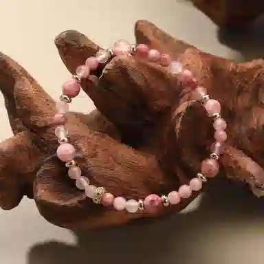 【早日脱单】 指尖瑰宝 心想事成好运连连幸运常相伴精致又简约小众又高级氛围感的神#好运天然 红水晶 手串 男女同款情侣款