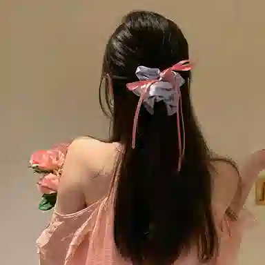 彤彤兔 蝴蝶结飘带丝带简约气质扎头发 布 发圈 女款