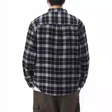 赞仕 韩系长袖纯棉潮牌文艺时尚衬衫 男女同款