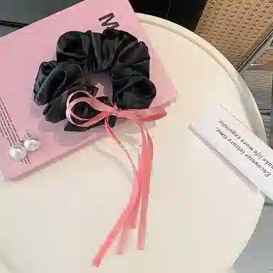 彤彤兔 蝴蝶结飘带丝带简约气质扎头发 布 发圈 女款