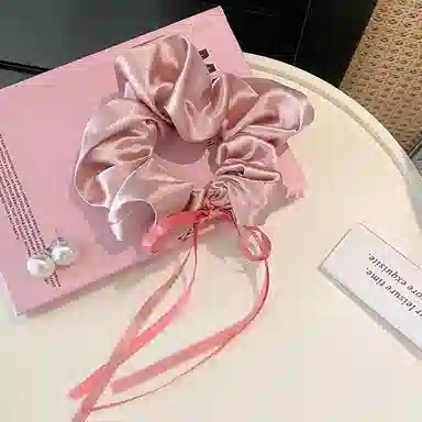 彤彤兔 蝴蝶结飘带丝带简约气质扎头发 布 发圈 女款