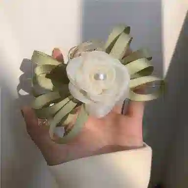 彤彤兔 法式浪漫玫瑰珍珠鲨鱼夹高级感后脑勺 盘发气质 发夹 女款