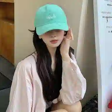 艾佳微 线条设计感户外防晒遮阳帽加大加深大头围四季可戴软顶设计 棉 鸭舌帽 男女同款情侣款