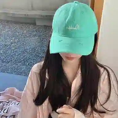 艾佳微 线条设计感户外防晒遮阳帽加大加深大头围四季可戴软顶设计 棉 鸭舌帽 男女同款情侣款