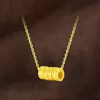 水贝 碎盘缠 碎金几两新中式招财盘缠复古财运亨通福气满满招财纳福转运#好运 首饰 项链 男女同款情侣款