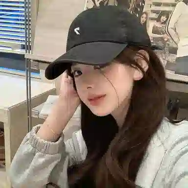 艾佳微 时尚数字户外遮阳四季百搭款大头围修饰脸型显脸小 棉 鸭舌帽 男女同款情侣款