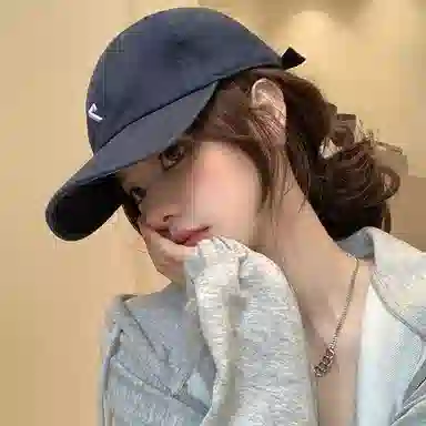 艾佳微 时尚数字户外遮阳四季百搭款大头围修饰脸型显脸小 棉 鸭舌帽 男女同款情侣款