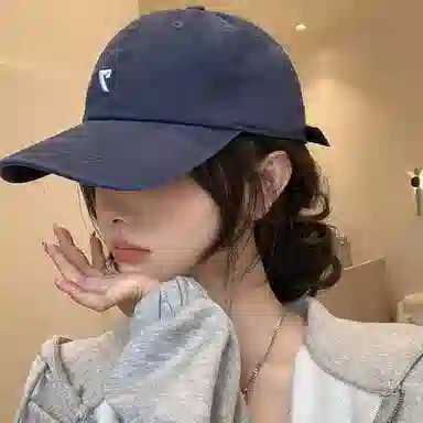 艾佳微 时尚数字户外遮阳四季百搭款大头围修饰脸型显脸小 棉 鸭舌帽 男女同款情侣款