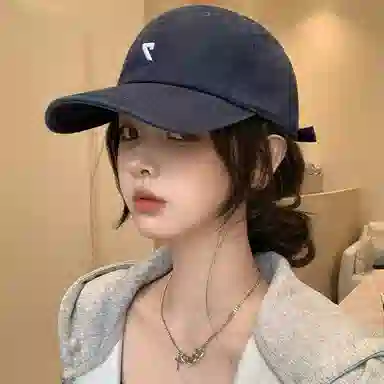 艾佳微 时尚数字户外遮阳四季百搭款大头围修饰脸型显脸小 棉 鸭舌帽 男女同款情侣款