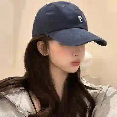 艾佳微 时尚数字户外遮阳四季百搭款大头围修饰脸型显脸小 棉 鸭舌帽 男女同款情侣款