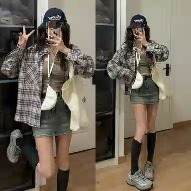 TERRA INCOGNITA SS25 Light Blue Checkered Shirt