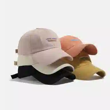 稻草人 字母韩系百搭简约休闲 显脸小 棉 鸭舌帽 男女同款情侣款