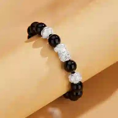 魔物 发财貔貅 新中式吞金兽转运珠 恋爱告白  财源广进 招财转运 日常通勤百搭高级感 玛瑙 手串 男女同款情侣款