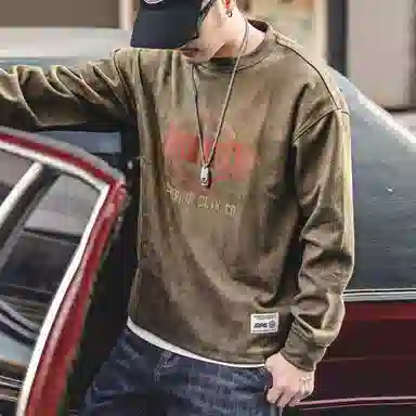 格蓝鹿 美式复古重磅宽松卫衣 男款