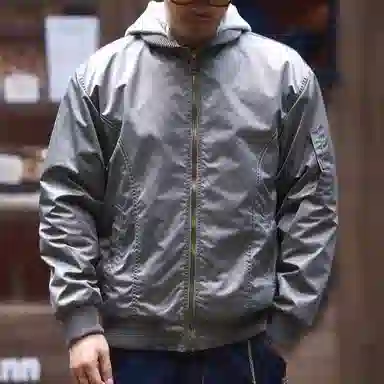 格蓝鹿  纯色长袖宽松棒球服 男款 灰色