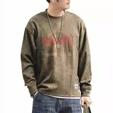 格蓝鹿 美式复古重磅宽松卫衣 男款