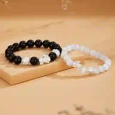 魔物 发财貔貅 新中式吞金兽转运珠 恋爱告白  财源广进 招财转运 日常通勤百搭高级感 玛瑙 手串 男女同款情侣款