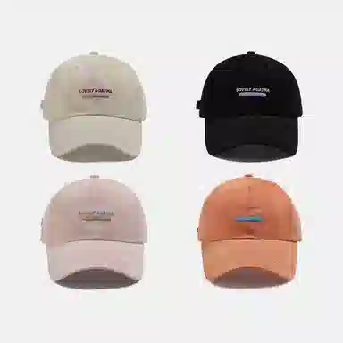 稻草人 字母韩系百搭简约休闲 显脸小 棉 鸭舌帽 男女同款情侣款