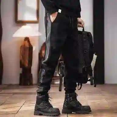 格蓝鹿 宽松微弹中腰休闲裤 男款