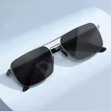 山一丸 时尚尼龙偏光潮流金属墨镜 超轻遮阳镜 不锈钢 方形 太阳眼镜 男女同款情侣款