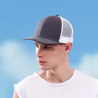 零界 户外运动透气网帽时尚拼色遮阳防紫外线 聚酯纤维 鸭舌帽 男女同款情侣款