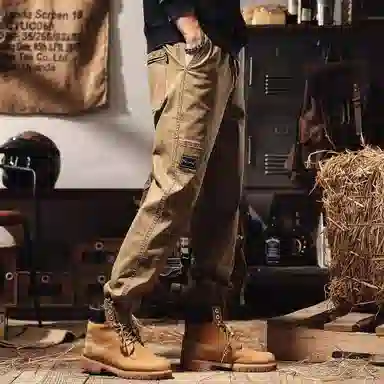 格蓝鹿 美式微弹复古休闲工装裤 男款