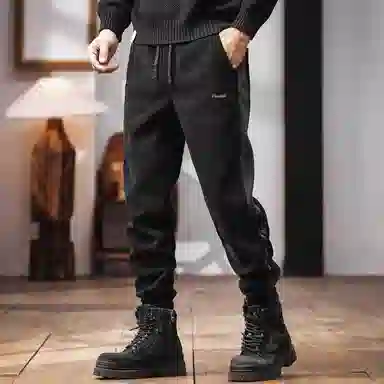 格蓝鹿 宽松微弹中腰休闲裤 男款