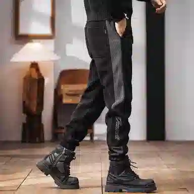 格蓝鹿 宽松微弹中腰休闲裤 男款