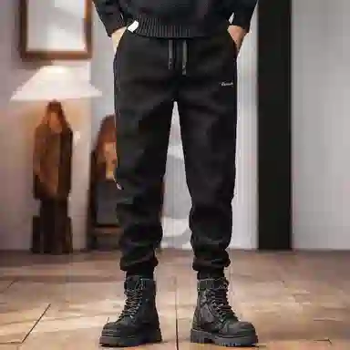 格蓝鹿 宽松微弹中腰休闲裤 男款