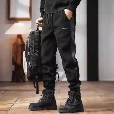 格蓝鹿 宽松微弹中腰休闲裤 男款