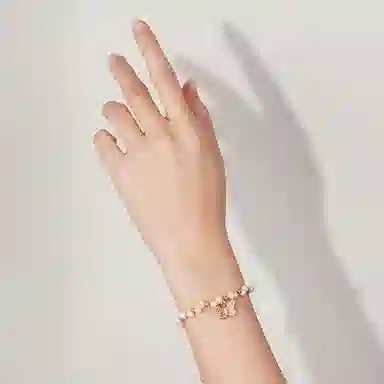 骊碧 香港轻奢 高档浪漫有意义 表白仪式感 合金/合成立方氧化锆/淡水珍珠 手链 女款