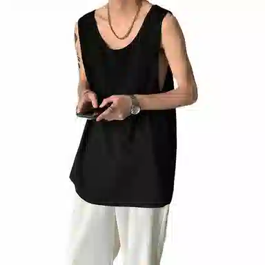 黑马漫画 美式坎肩简约背心 男女同款