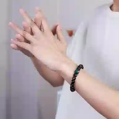 木盛缘 【破除无明黑暗】国潮藏式复古风转运平安喜乐诸事圆满单圈好运文玩佛珠 星月菩提 手串 男女同款情侣款