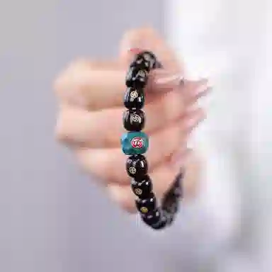 木盛缘 【破除无明黑暗】国潮藏式复古风转运平安喜乐诸事圆满单圈好运文玩佛珠 星月菩提 手串 男女同款情侣款