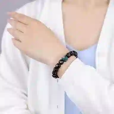 木盛缘 【破除无明黑暗】国潮藏式复古风转运平安喜乐诸事圆满单圈好运文玩佛珠 星月菩提 手串 男女同款情侣款