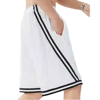 北极绒 薄款宽松裤潮流篮球运动加肥加大速干五分休闲短裤 男款