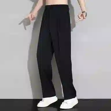 顶峰保罗 纯色垂感薄款舒适直筒休闲裤 男女同款