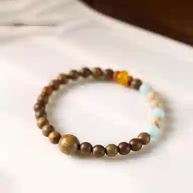 郁馨 单圈禅意文艺轻奢简约手持念珠诸事顺利转运佛珠考研考试上岸#好运 绿檀 手串 男女同款情侣款