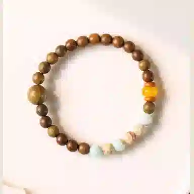 郁馨 单圈禅意文艺轻奢简约手持念珠诸事顺利转运佛珠考研考试上岸#好运 绿檀 手串 男女同款情侣款