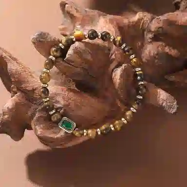 【财源广进】 指尖瑰宝 招财纳福诸事顺利一夜暴富增强气场能量满满转运#好运 虎眼石 手串 男女同款情侣款