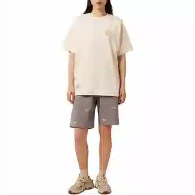 New Era SS24 Gradient Embroidered Shorts Khaki