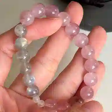 【月下玫瑰】 指尖瑰宝 桃花朵朵招财旺缘万事胜意八方来财早日脱单#好运天然 草莓晶 手串 男女同款情侣款