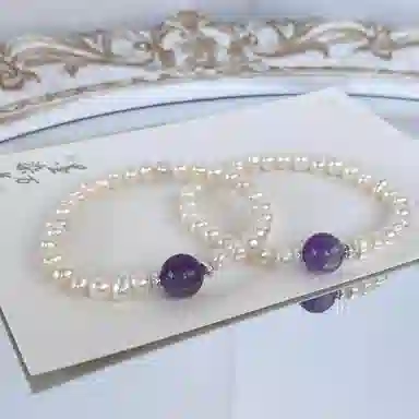 【珠圆玉润】 指尖瑰宝 是心动啊 温柔触手可及夏日百搭#好运 紫气东来好运常伴 珍珠 手串 男女同款情侣款