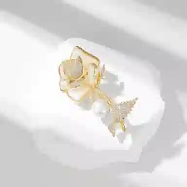 缔晶 浪漫法式复古轻奢胸花套装 精致时尚通勤造型配饰礼盒 合金 胸针 女款