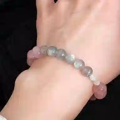 【月下玫瑰】 指尖瑰宝 桃花朵朵招财旺缘万事胜意八方来财早日脱单#好运天然 草莓晶 手串 男女同款情侣款