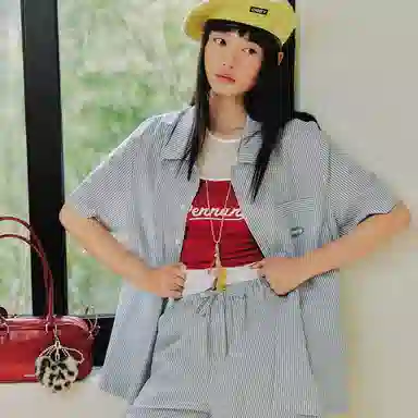 Mmlg Green Striped Shirt