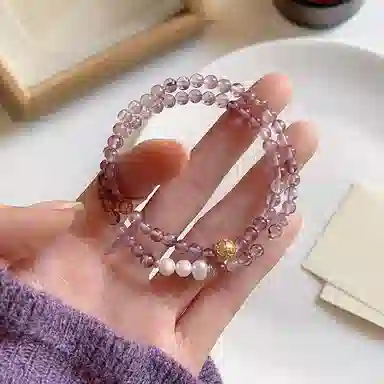 【紫气东来】 指尖瑰宝 新中式国风招财转运纳福旺事业治愈系高级感#好运天然 紫水晶 手串 男女同款情侣款