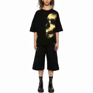 Alexander McQueen Skull Print T-Shirt Black