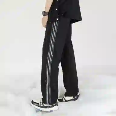 王者荣耀 鲁班七号星空梦想款 美式嘻哈风宽松直筒垂感拖地简约百搭休闲裤 男女同款