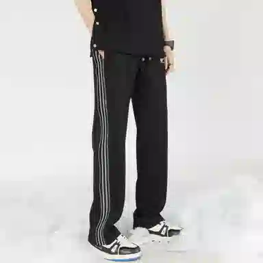 王者荣耀 鲁班七号星空梦想款 美式嘻哈风宽松直筒垂感拖地简约百搭休闲裤 男女同款